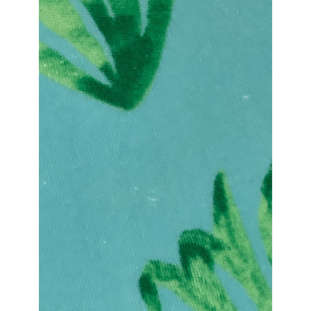 Blue Pink Flamingo Large Beach Towel Tropical Palm Leaf Pool Bath Cotton READ - Picture 13 of 16